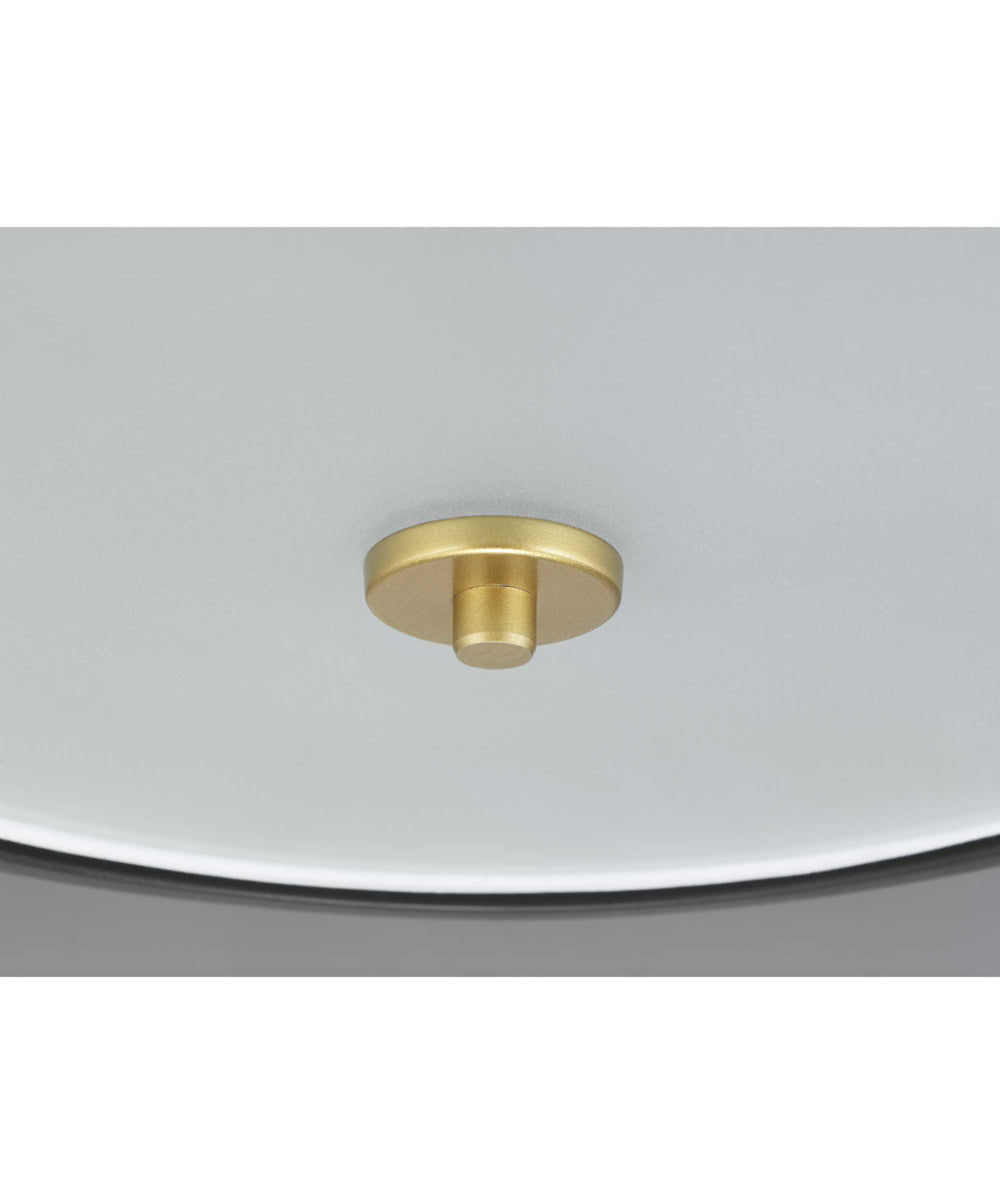 Landree 16" 3-Light Flush Mount Matte Black