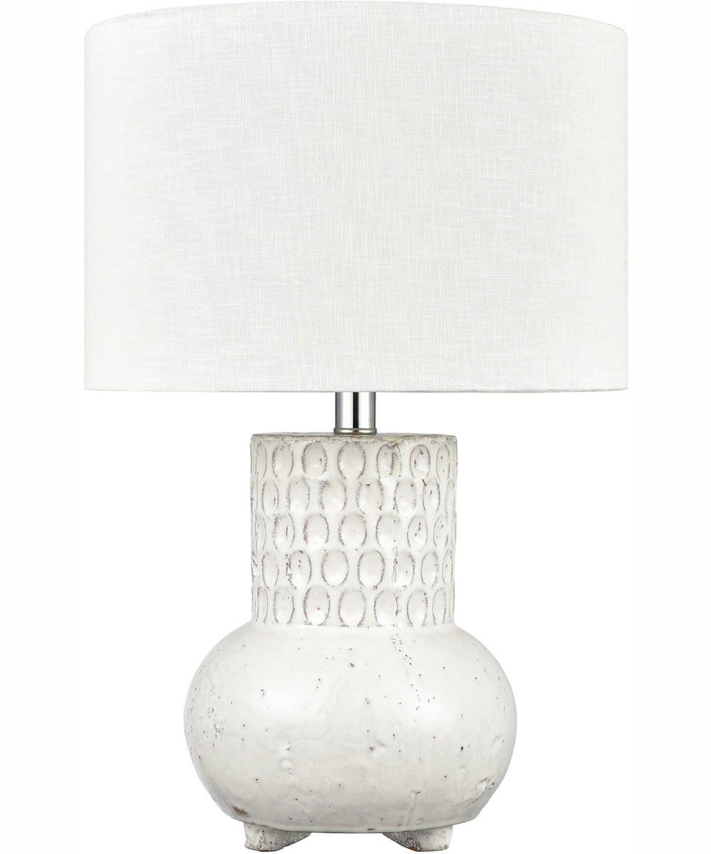 Delia 21'' High 1-Light Table Lamp - White