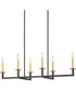 Blakely 6-Light Modern Chandelier Light Graphite