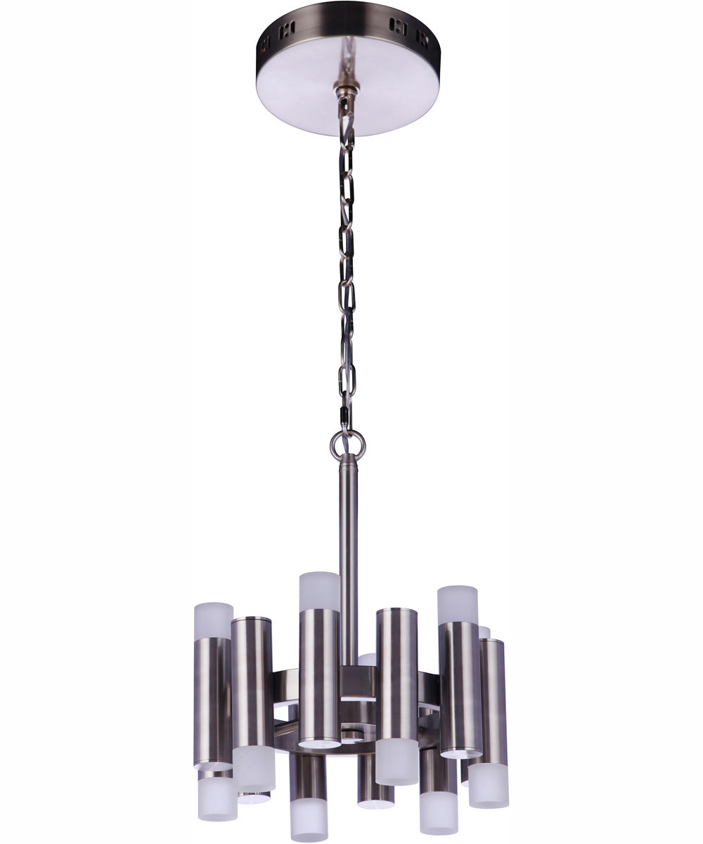 Simple Lux 12-Light Convertible Semi Flush Brushed Polished Nickel