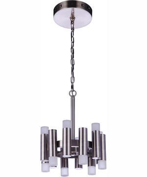 Simple Lux 12-Light Convertible Semi Flush Brushed Polished Nickel