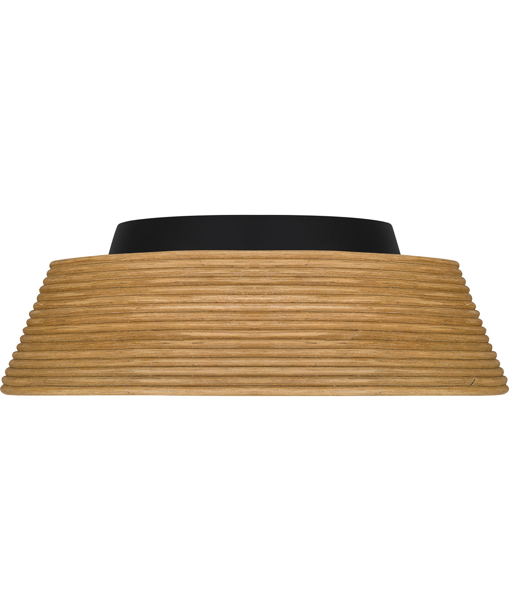 Quoizel Flush Mount Large 3-light Flush Mount Matte Black