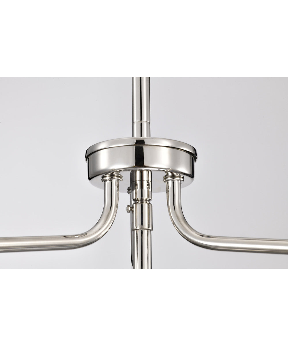 Yorktown 4-Light Pendant Polished Nickel