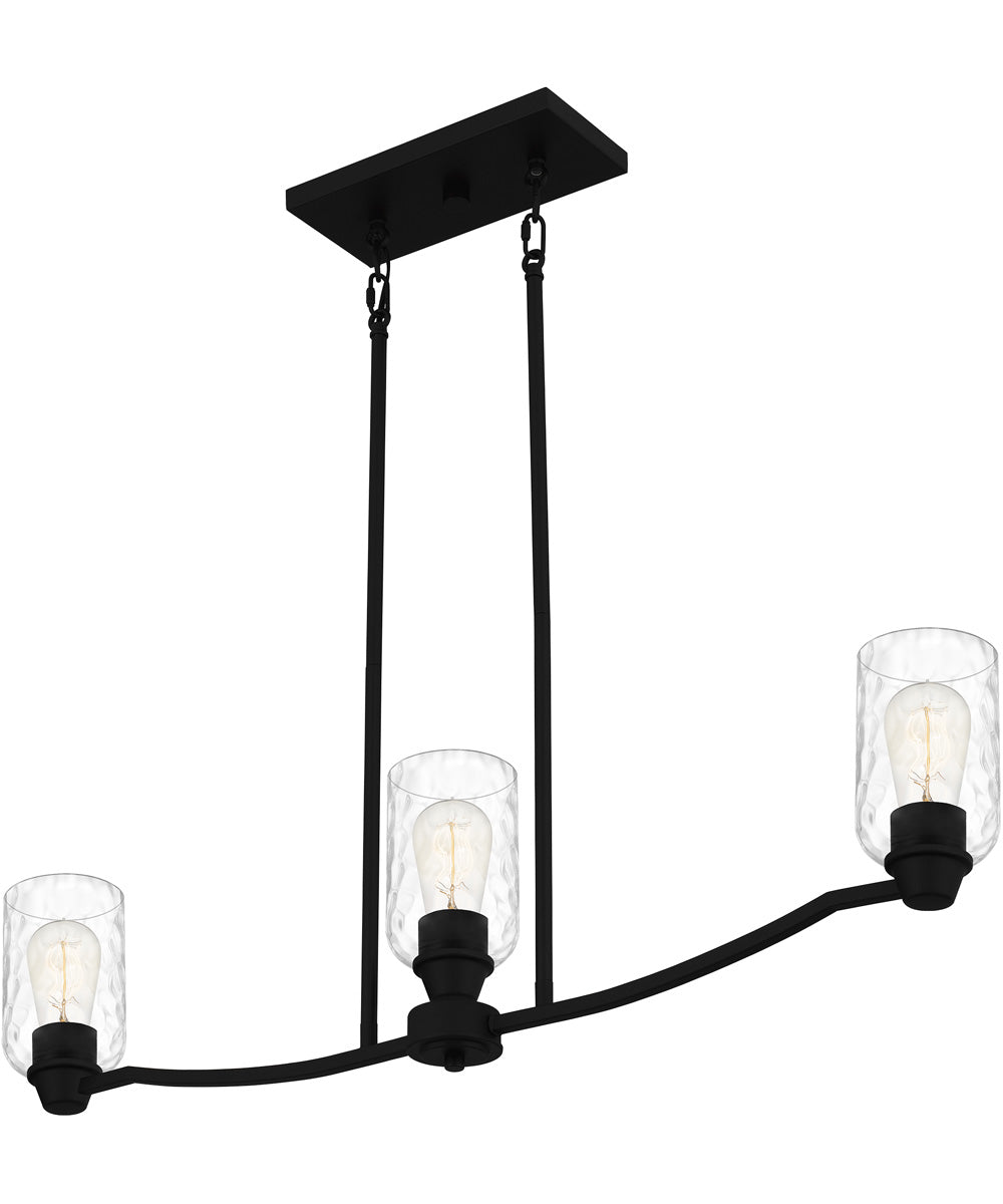 Acacia 3-light Island Light Matte Black