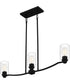 Acacia 3-light Island Light Matte Black