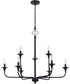Jolenne 8-Light Chandelier Flat Black