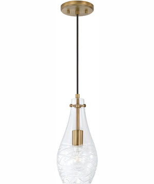 Kier 1-Light Pendant Aged Brass