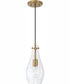 Kier 1-Light Pendant Aged Brass