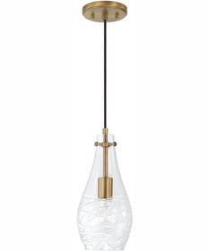 Kier 1-Light Pendant Aged Brass