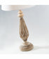 Garo 1-Light 2 Pack-Table Lamp Brushed Wood Finished/White Linen