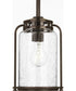 Botta 1-Light Small Hanging Lantern Antique Bronze