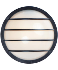 10"H Bulwark LED 1-Light Outdoor Wall Sconce Black