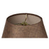 14"W x 11"H Hard Back Empire Lamp Shade - Chocolate Burlap