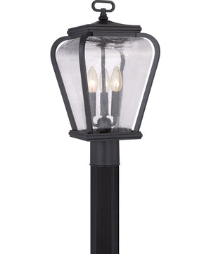 Province Large 3-light Outdoor Post Light Mystic Black