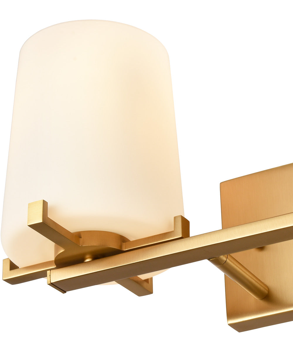 Votisse 15'' Wide 2-Light Vanity-Light - Lacquered Brass