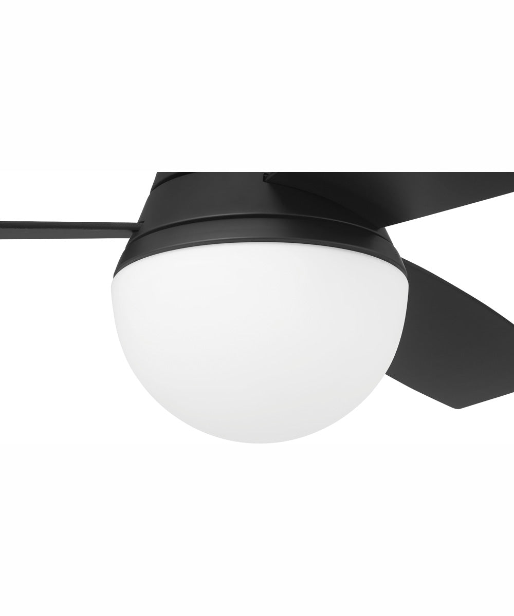 52" Daybreak 1-Light Ceiling Fan Flat Black