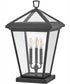 Alford Place 3-Light Large Pier Mount Lantern in Museum Black