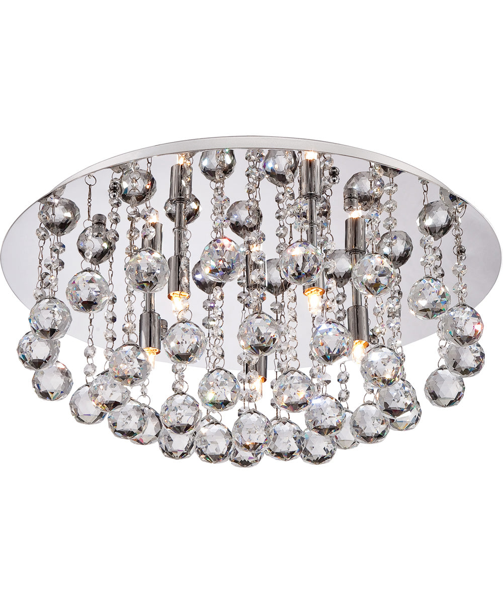 Bordeaux Extra Large 5-light Flush Mount Polished Chrome