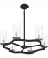 Daverty 6-light Chandelier Mottled Black