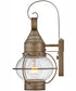 Cape Cod 1-Light Extra Small Wall Mount Lantern in Burnished Bronze