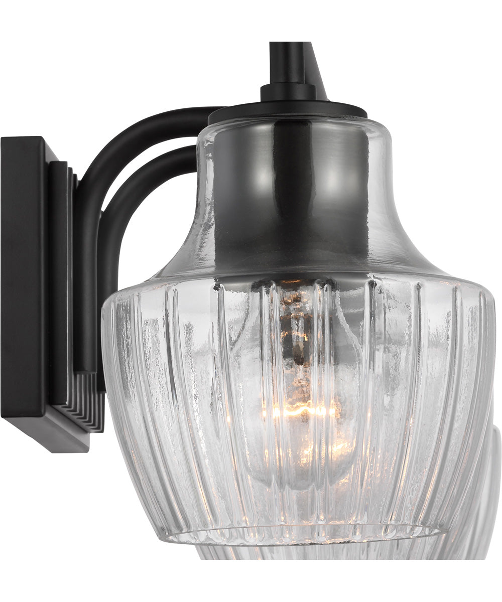 Destin 3-Light Vanity & Wall Black / Silver Accents