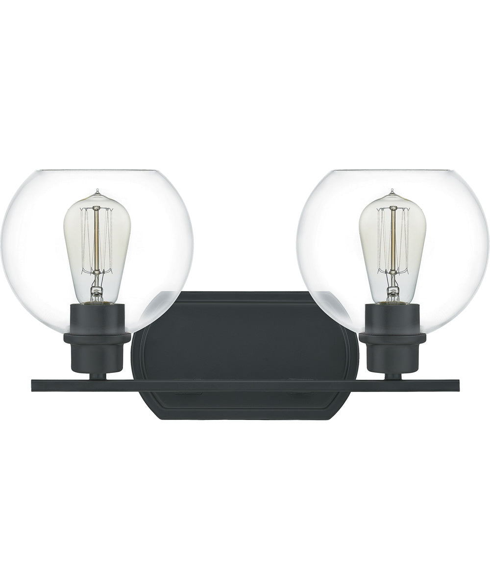 Pruitt Medium 2-light Bath Light Matte Black