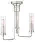 Rainey 3-Light. Semi-Flush Convertible Brushed Nickel