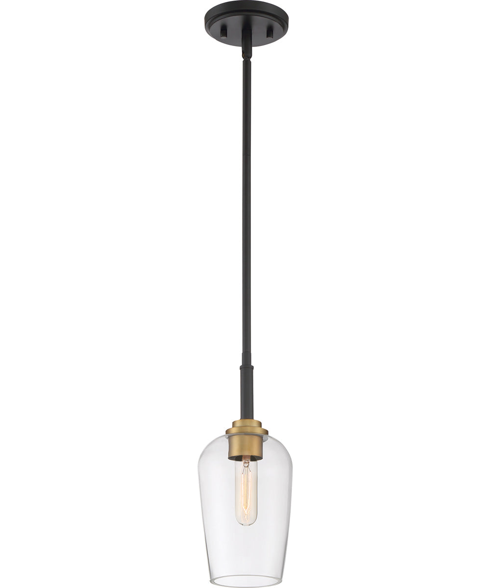 Sagamore Small 1-light Mini Pendant Earth Black