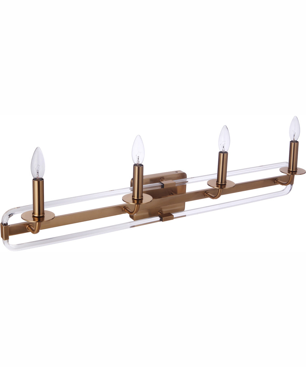 Graclyn 4-Light Vanity Satin Brass