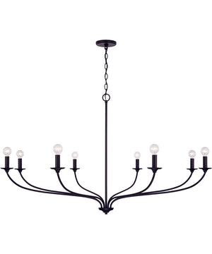 Dolan 8-Light Chandelier Matte Black