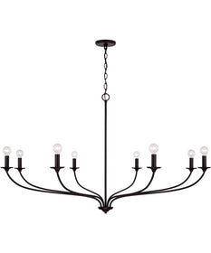 Dolan 8-Light Chandelier Matte Black