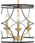 Landree 3-Light Luxe Chandelier Light Matte Black
