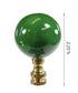 Hunter Green Ceramic Ball Lamp Finial 2.25"h