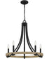 Colombes 5-light Chandelier Grey Ash
