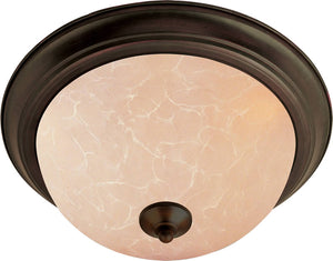 16"w Maxim 3-Light Flush Mount Oil Rubbed Bronze