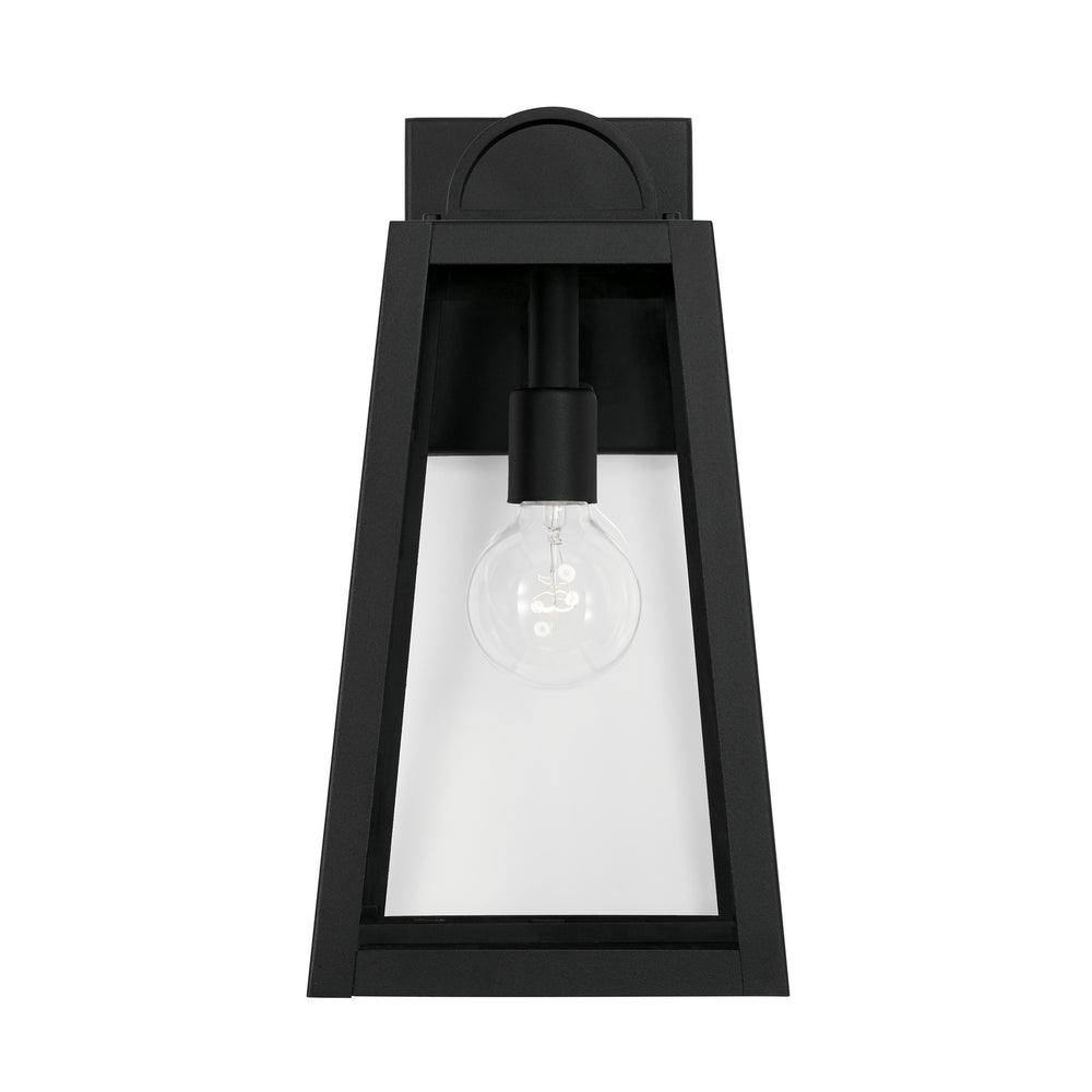 Leighton 1-Light Outdoor Wall-Lantern Rain or Shine - Black