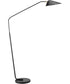 Jerome 1-Light Metal Floor Lamp Black/Metal Shade