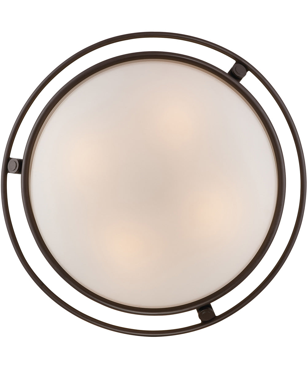 Ashland Extra Large 4-light Semi Flush Mount Western Bronze