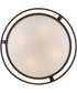 Ashland Extra Large 4-light Semi Flush Mount Western Bronze