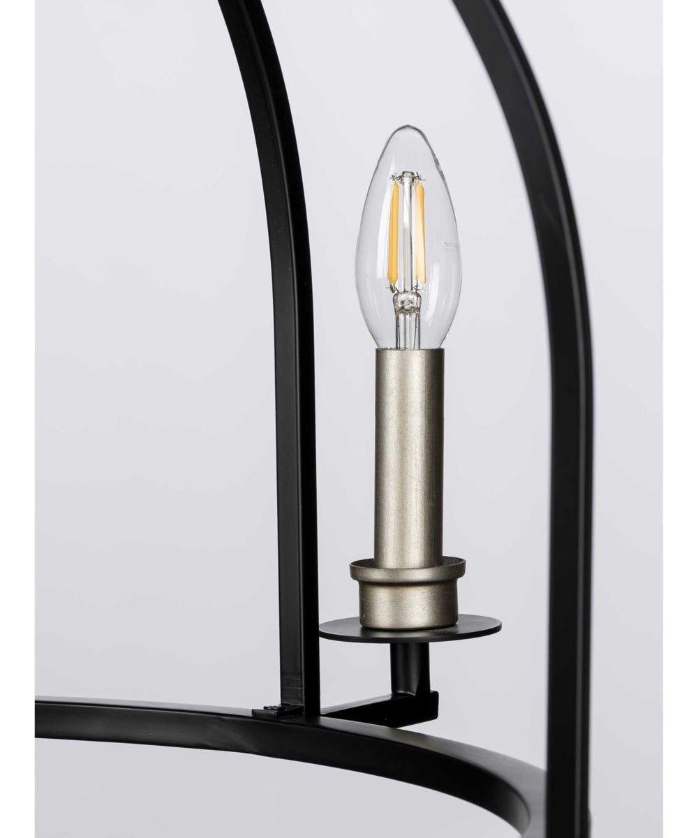 Seneca 5-Light Farmhouse Chandelier Light Matte Black