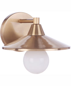 Isaac 1-Light Wall Sconce Satin Brass