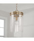 Fuller 1-Light Pendant Aged Brass