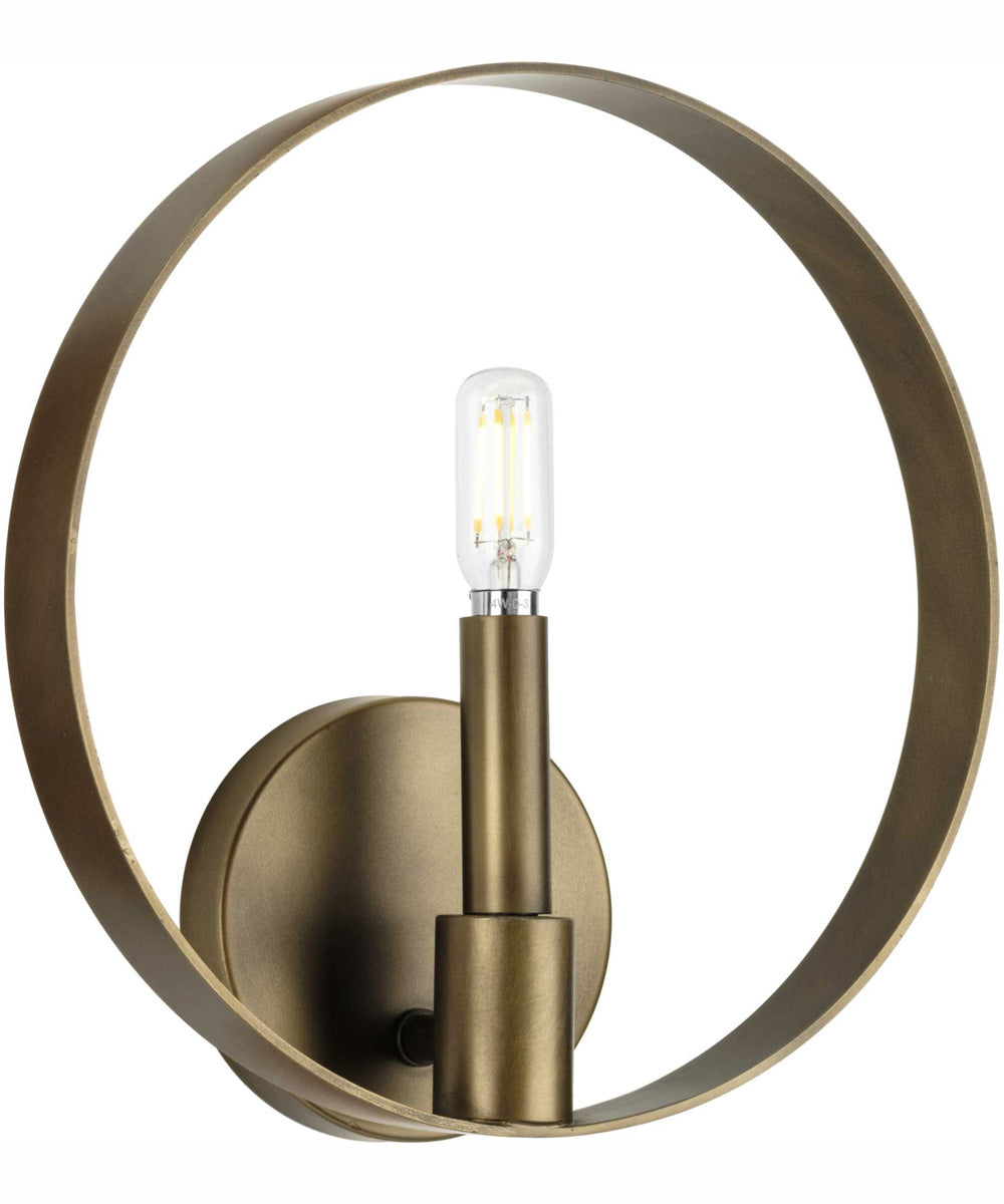 Breckenridge 1-Light Rustic Farmhouse Wall Bracket with Aged Bronze