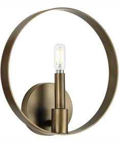 Breckenridge 1-Light Rustic Farmhouse Wall Bracket with Aged Bronze