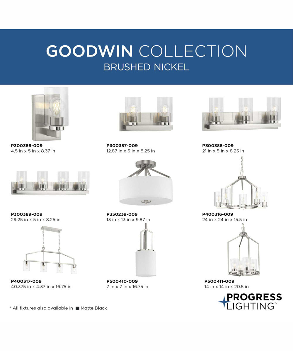 Goodwin 4-Light Modern Farmhouse Island Light Brushed Nickel