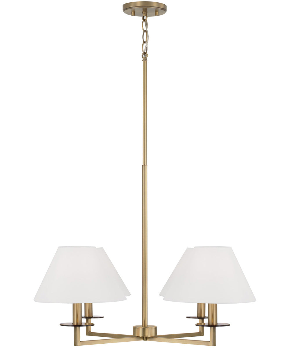 Gilda 4-Light Chandelier Aged Brass