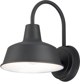 11"H Pier M 1-Light Outdoor Wall Sconce Black