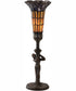 15" High Stained Glass Pond Lily Nouveau Accent Lamp