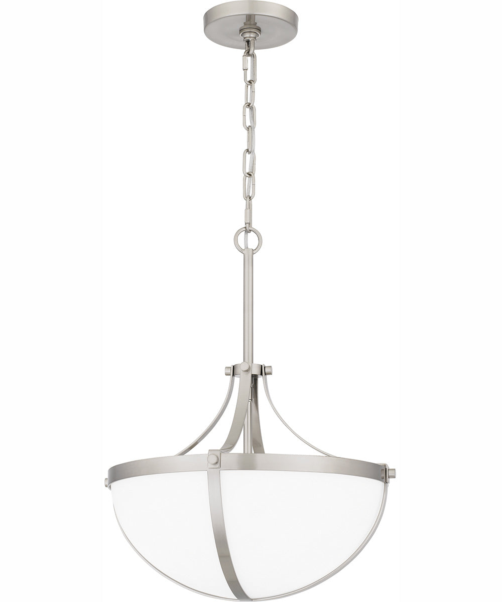 Antebellum Large 2-light Pendant Brushed Nickel
