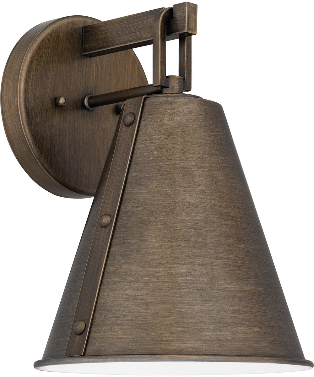 Hyde Medium 1-light Outdoor Wall Light  Coastal Armour Aluminum Burnished Bronze